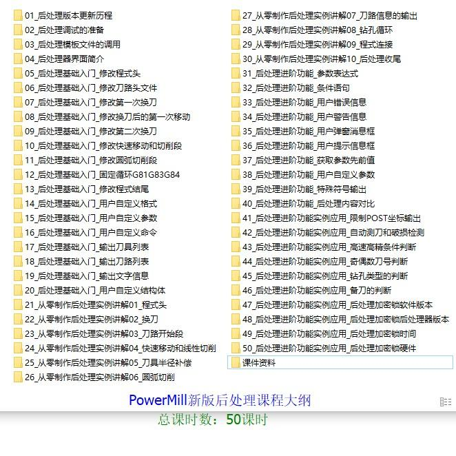 powermill2022新版本后处理基础入门与进阶视频教程
