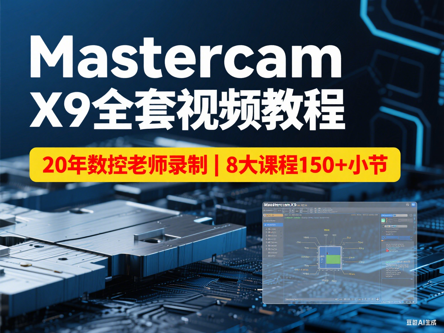 Mastercam X9 全套入门提高视频教程-机械资源网