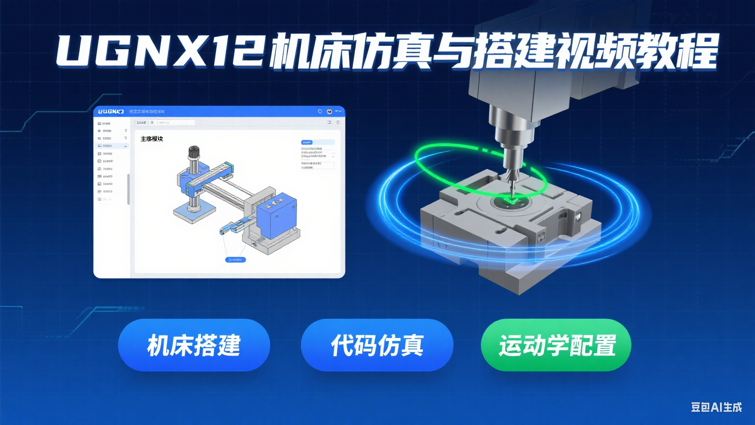 UGNX12机床仿真与搭建视频教程-机械资源网