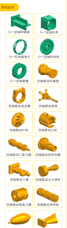 图片[1]-UGNX2406 四轴多轴加工实战课程 含 VERICUT 仿真 + 刀轴控制（127 节25实例）-机械资源网