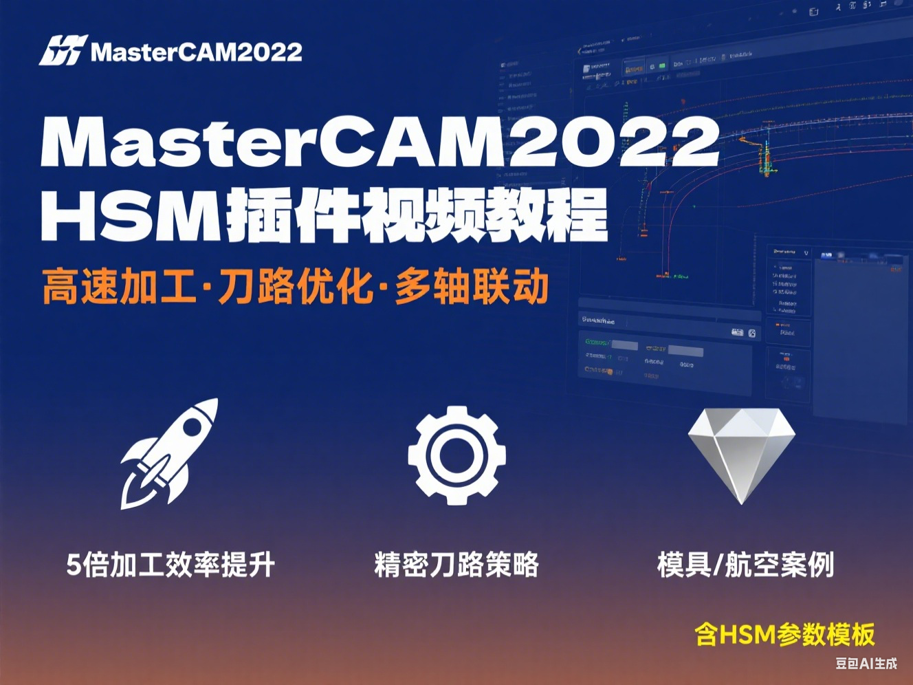 MasterCAM2022 HSM 插件视频教程-机械资源网