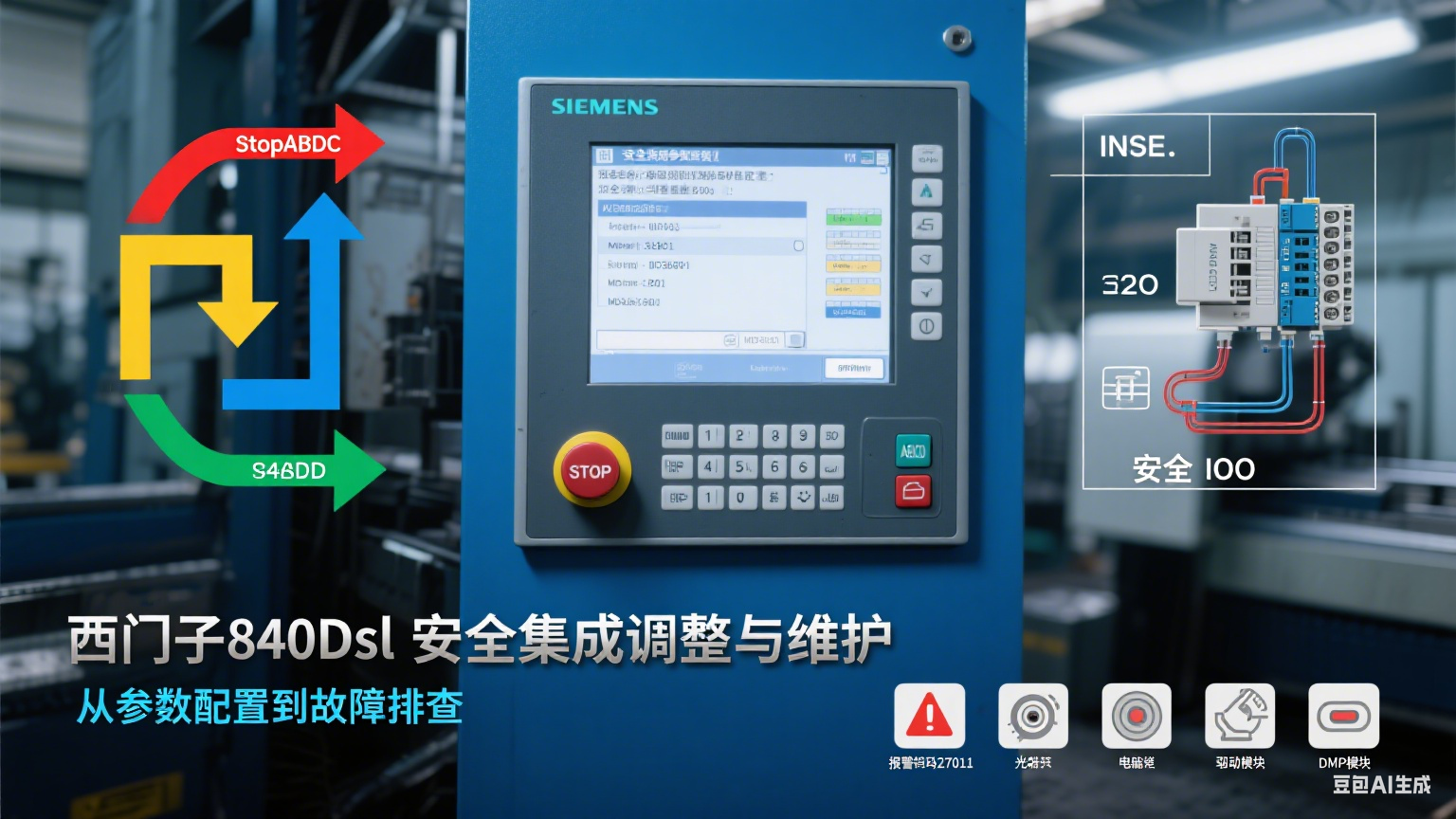 西门子数控系统840Dsl安全集成调整与维护系统学习课程-机械资源网