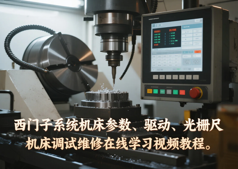 西门子系统机床参数，驱动，光栅尺，机床调试维修在线学习视频教程-机械资源网