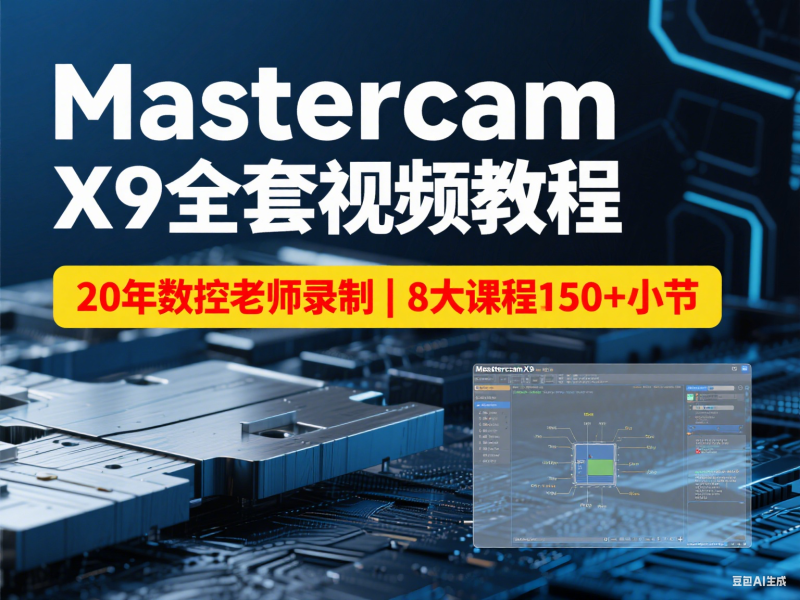Mastercam X9 全套入门提高视频教程-机械资源网
