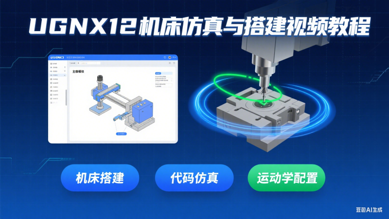UGNX12机床仿真与搭建视频教程-机械资源网