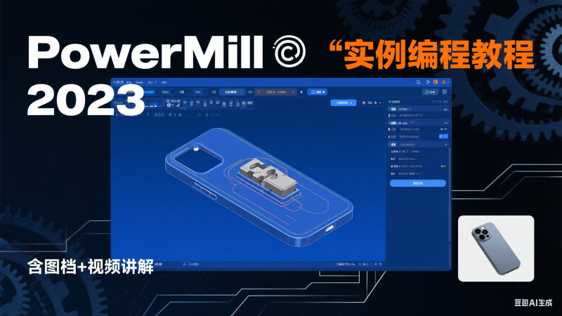 PowerMill 2023 实例编程视频教程 模具编程从入门到精通（含图档与视频）-机械资源网