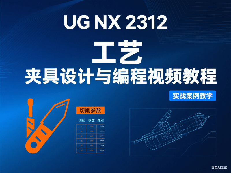 UG NX 2312 工艺 夹具设计与编程视频教程-机械资源网