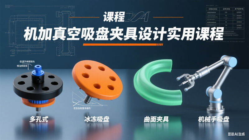 机加真空吸盘夹具设计实用课程-机械资源网