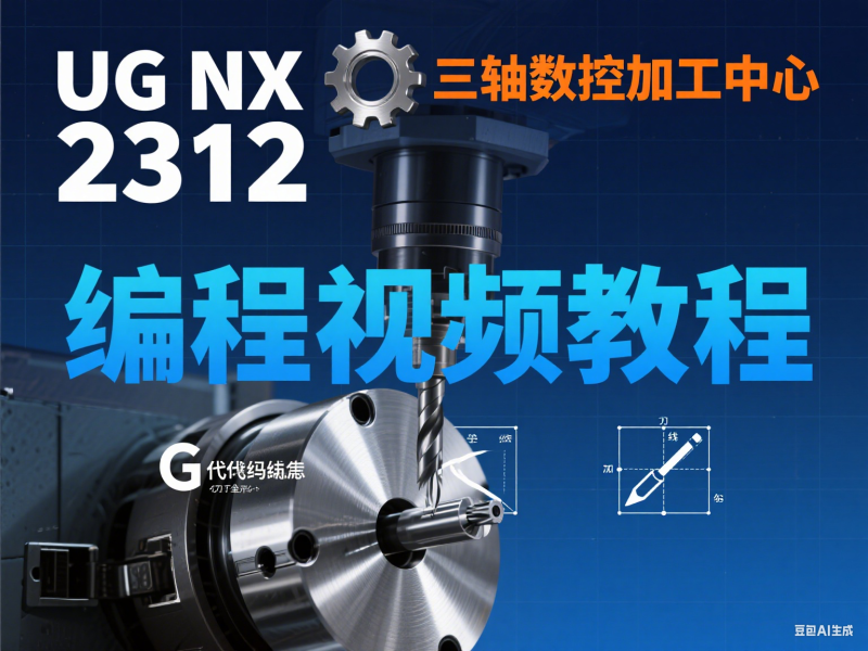 UG NX 2312三轴数控加工中心编程视频教程-机械资源网