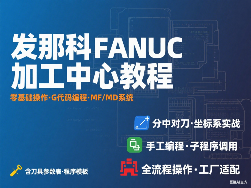 发那科FANUC零基础学习加工中心操作及编程-机械资源网