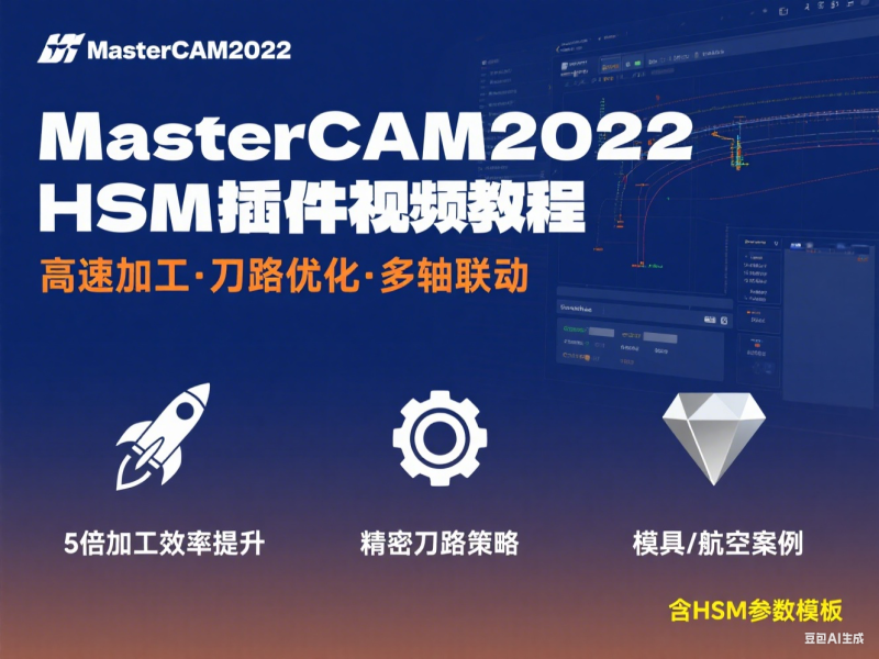 MasterCAM2022 HSM 插件视频教程-机械资源网