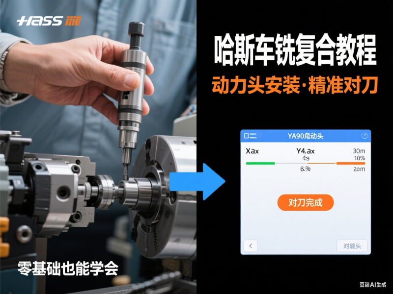 【现场实录】哈斯车铣复合教程：手工编程 + 设备操作（零基础）-机械资源网