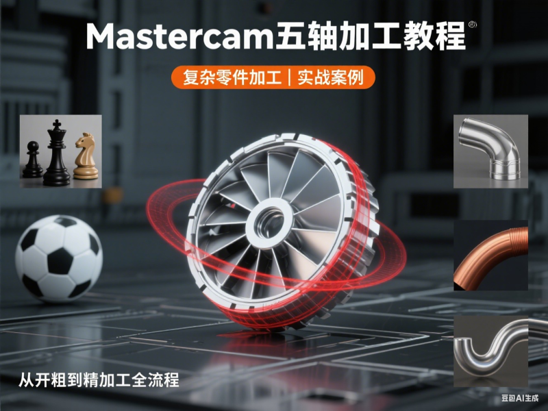 Mastercam2022 实战教学：五轴加工从入门到精通（含复杂零件）-机械资源网