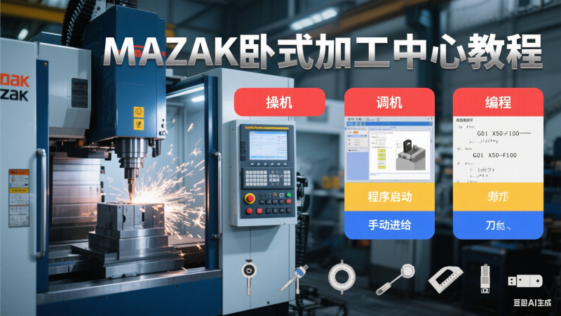 MAZAK卧式加工中心操机调机手动编程入门到精通-机械资源网