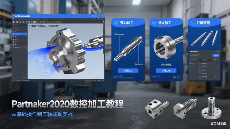 Partmaker2020走心机软件编程自学视频教程 送软件-机械资源网